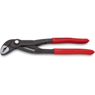 Pinza regolabile per tubi e dadi, bonderizzata grigia, 250 mm, Cobra...matic - 87 11 250 SB - Knipex