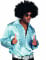Camicia disco blu chiara da uomo en oferta