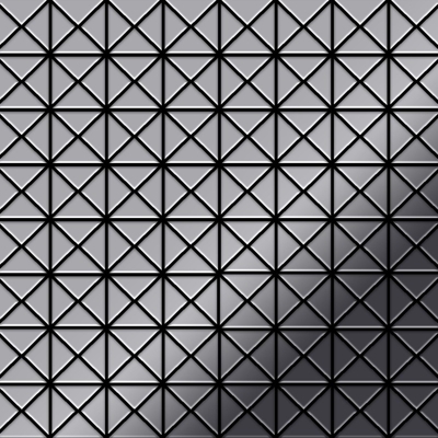 Mosaico metallo solido Acciaio inossidabile Marine specchiato grigio spesso 1,6 mm ALLOY Deco-S-S-MM