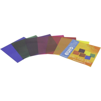 Pellicola a colori Kit da 6 Eurolite Rosso, Blu, Verde, Giallo, Viola, Violetto Adatto per (palcoscenico)PAR 36, PAR-56