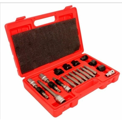 Kit Di Chiavi Per Smontaggio Puleggia E Alternatore Motore Auto 18 Pezzi Valigia - TP