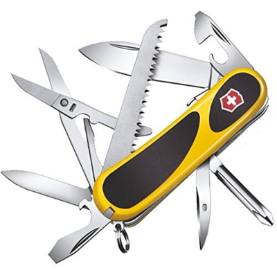 Coltellino svizzero Victorinox Evolution S557 Rosso/Nero 2.5223.SCB1 con 21 funzioni tra cui forbici, cacciavite e lime per unghie - in blister