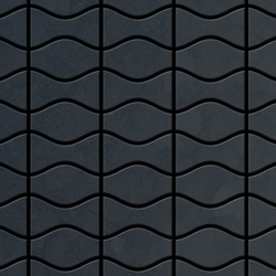 Mosaico metallo solido Acciaio grezzo laminato grigio spesso 1,6 mm ALLOY Kismet & Karma-RS disegnato da Karim Rashid características