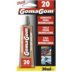 Colla adesiva modellismo legno polistirolo plastica cartone 30 ml gomagom 20 características