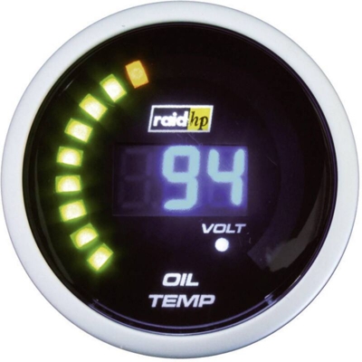 Indicatore temperatura olio 660503 Strumento da incasso Campo di Misura 40 - 150 °C NightFlight Digital Blue Bl - Raid Hp