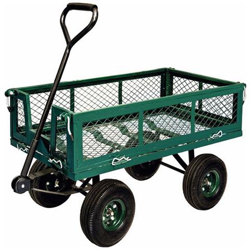 Carrello Carretto per Giardino con laterali abbattibili carico max 400 Kg en oferta