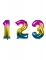 Palloncino alluminio multicolore 86 cm
