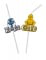 6 Cannucce con effetto metallico premium Star Wars™ características