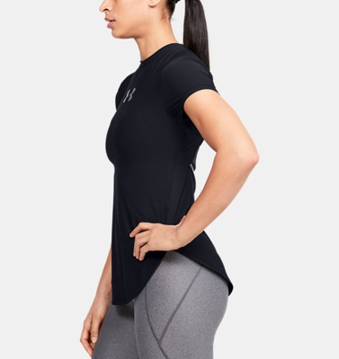 Maglia a manica corta UA Breathelux Stretch Open Back da donna
