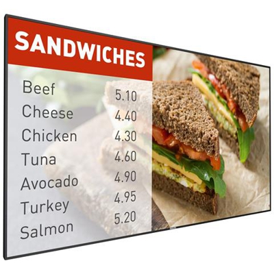 Display LFD 55'' LED 55BDL5057P / 00 1920x1080 Full HD Tempo di RIsposta 8 ms