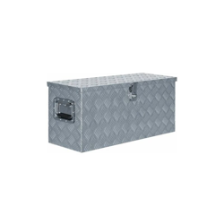 Asupermall - Cassetta in Alluminio 80x30x35 cm Argento precio