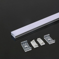 Profilo in Alluminio per Strip LED V-TAC (Max l: 21,5mm) Colore Bianco 2000 x 23,5 x 9,8mm en oferta