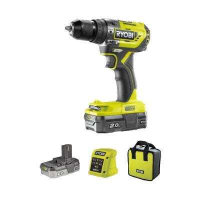 Ryobi Trapano avvitatore a percussione, 2 velocità R18PD51-220S - 5133003887