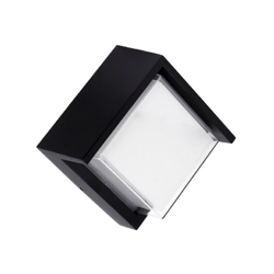 Applique Led 12W IP65 per esterno quadrato Bianco Neutro 4000K nero - WISDOM en oferta