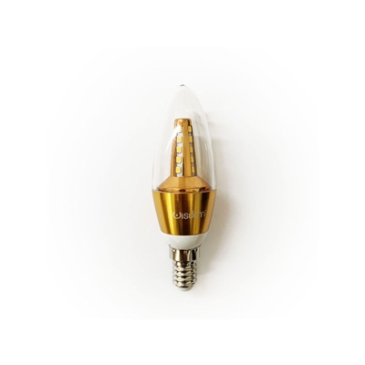 Lampadina Led C35 E14 5W Trasparente Bianco Caldo 3000K bronzo - WISDOM