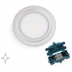 Emuca Faretto led per mobile, diametro 66 mm, a incasso, grigio metallizzato precio