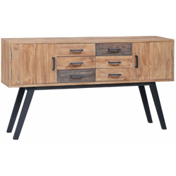 Madia 140x30x75 cm in Legno Massello di Teak - ASUPERMALL en oferta