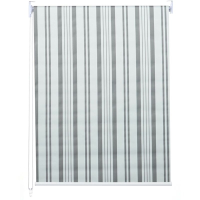 Tenda opaca avvolgibile per finestra HWC-D52 80x160cm grigio bianco - MENDLER