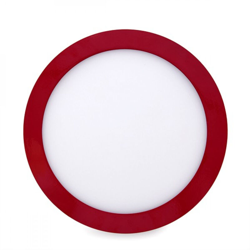 Plafoniera LED Circolare Superficie Montata Ø215Mm 18W 1450Lm 30.000H Rosso | Bianco Naturale (HO-JM18WR-R-WW) - GREENICE precio