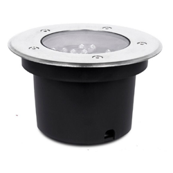 Faretto Segnapasso Led 9W IP65 da incasso rotondo Bianco Freddo 6000K argento - WISDOM características