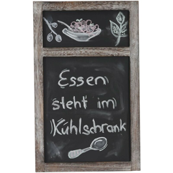 Lavagna da parete HWC-C51a decorativa legno paulonia 55x34x2cm ~ marrone - MENDLER precio