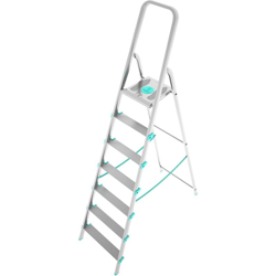 Colombo Scala LIBELLULA 7 gradini in alluminio con gradini antiscivolo piedini antiscivolo portata max 150kg EN131 MADE IN ITALY en oferta