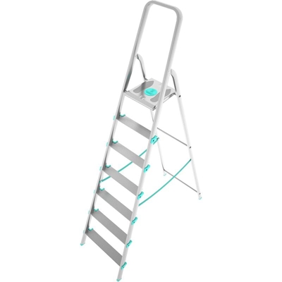 Colombo Scala LIBELLULA 7 gradini in alluminio con gradini antiscivolo piedini antiscivolo portata max 150kg EN131 MADE IN ITALY