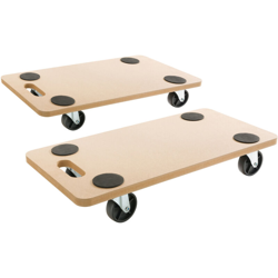 2x Arebos Carrello a piattaforma Dolly piattaforma 200kg en oferta