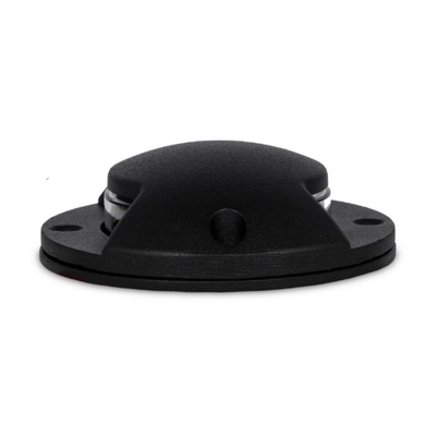 Segnapasso Led 6W IP65 radente rotondo doppia emissione Bianco Naturale 4000K nero - WISDOM