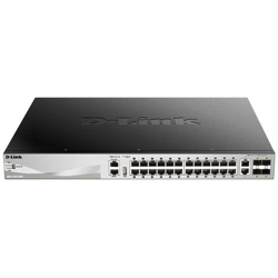 Switch DGS-3130-30PS 24 Porte Ethernet PoE 10 / 100 / 1000 Mbps RJ45 con 4 Porte SFP+ Managed en oferta