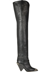 Leather over the knee boots en oferta