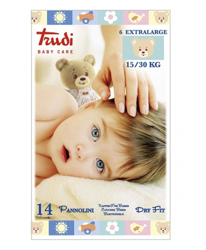 Trudi Baby Care Pannolini Dry Fit Extra Large 15/30kg 14 Pannolini en oferta