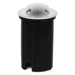 Segnapasso Led 3W IP65 da incasso rotondo doppia emissione Bianco Caldo 3000K argento - WISDOM en oferta