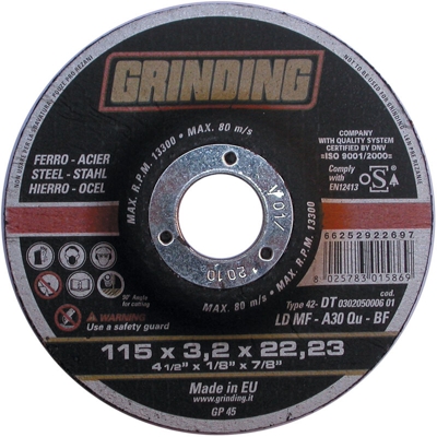 Grinding Minidisco Per Ferro D.115X3,2 - SAINT GOBAIN ABRASIVI