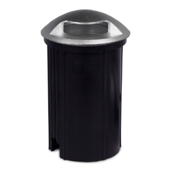 Wisdom - Segnapasso Led 3W IP65 da incasso rotondo singola emissione Bianco Freddo 6000K argento en oferta