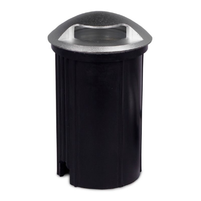 Wisdom - Segnapasso Led 3W IP65 da incasso rotondo singola emissione Bianco Freddo 6000K argento