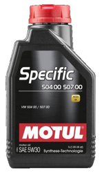 MOTUL Olio motore SPECIFIC 504 00 507 00 5W30 106374 características