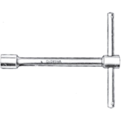 ORECA-CHIAVE A 'T' BOCCA ESAGONALE MODELLO CORTO mm 11 CROMATE