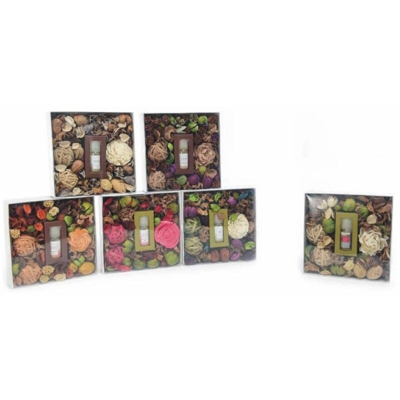 Potpourri Con Olio Essenziale Cm.18X18X5,5 Fragranze Ass. - BIGHOUSE IT