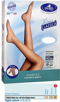 COLLANT PUNTA APERTA MAGLIA LISCIA 140 DENARI NEUTRO BEIGE 4