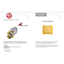 E-My 56340001 - Gold Finger "Strip" - Anello Rotella Taglia Pasta en oferta