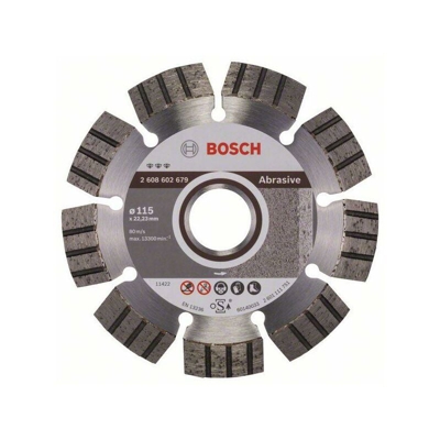 Bosch Disco diamantato Best for Abrasive 115 x 22,23 x 2,2 x 12 mm