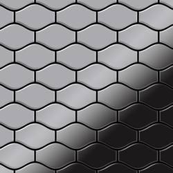 Mosaico metallo solido Acciaio inossidabile Marine specchiato grigio spesso 1,6 mm ALLOY Karma-S-S-MM disegnato da Karim Rashid características