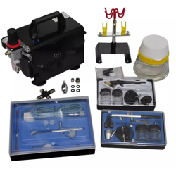 Set Compressore Aerografo con 3 Pistole - ASUPERMALL en oferta