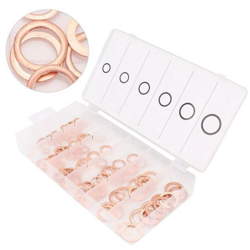 Assortimento 110 Rondelle In Rame Kit 110 Rondelle In Rame Assortite 6 Misure - TP en oferta
