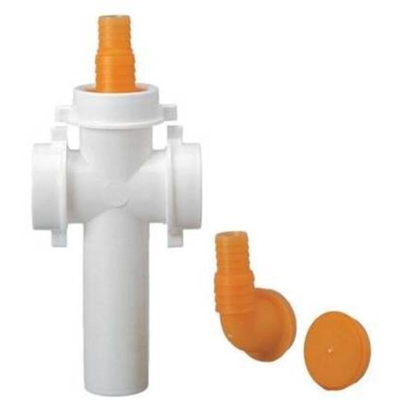 Lira - RACCORDO 3 VIE DIAM. 40 CON ATTACCO LAVATRICI E LAVASTOVIGLIE 120MM Diam. 40 x 120mm