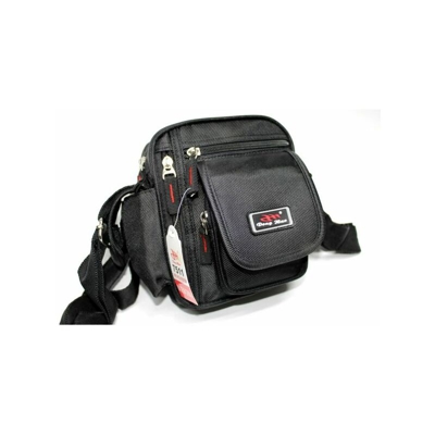 Exsensa - BORSELLO UOMO MULTIUSO BORSA MARSUPIO MULTIUSO COLORE NERO MOD. 7511