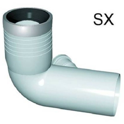 Curva Wc Prolungata 1 Attacco Con Guarnizione E Tappo D. 90-116-50 Sx - NICOL características