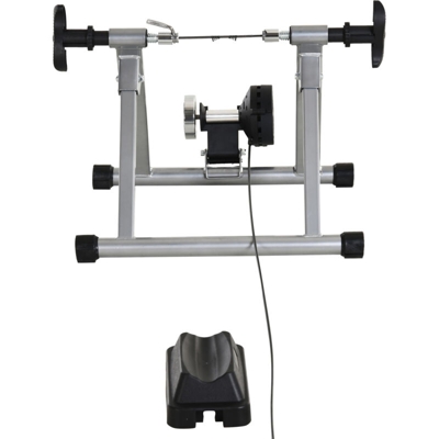 Rullo per Bicicletta a Magnete, per Allenamento in Casa, Argento - Homcom