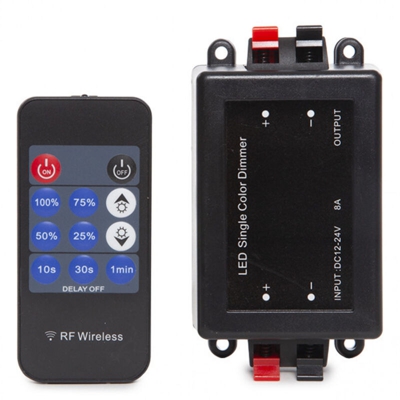 Oscuratore Striscia LED Telecomando 12-24VDC ► 96/192W Multifunzione (TB-RF-T2) - GREENICE